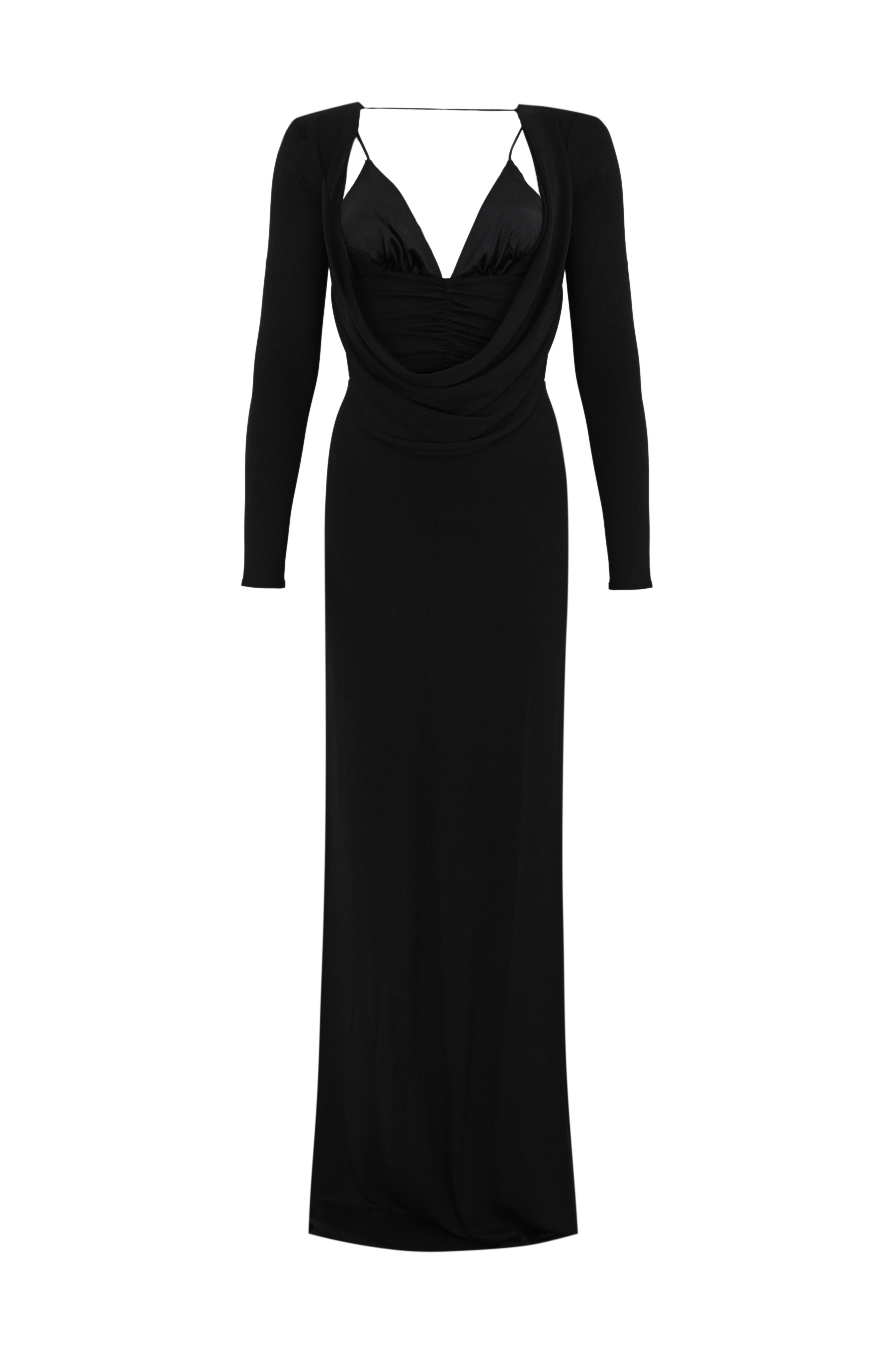 Abito Red Carpet in jersey crepe fluido Elisabetta Franchi