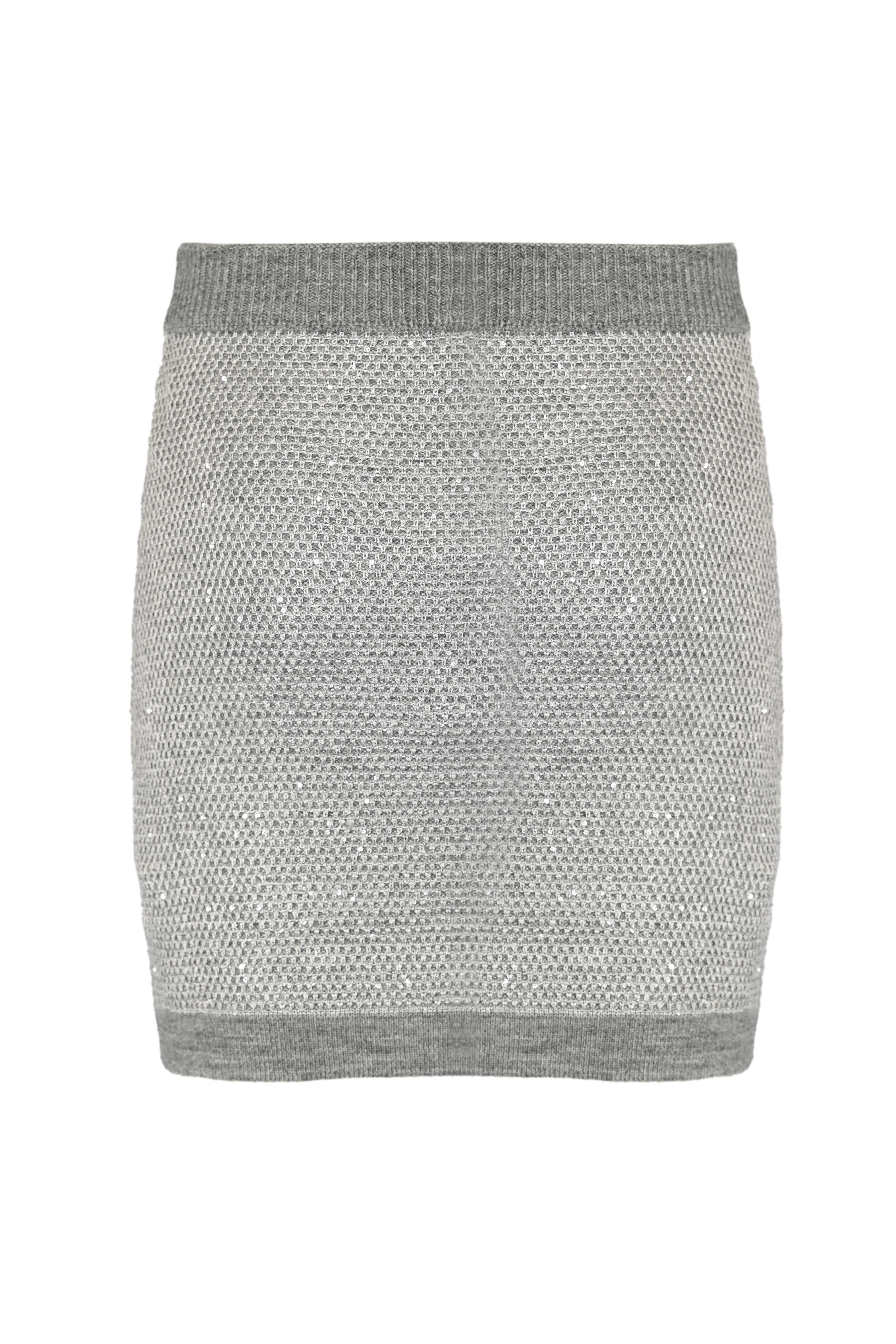 Gonna corta in maglia con paillettes Elisabetta Franchi GK23T57E2