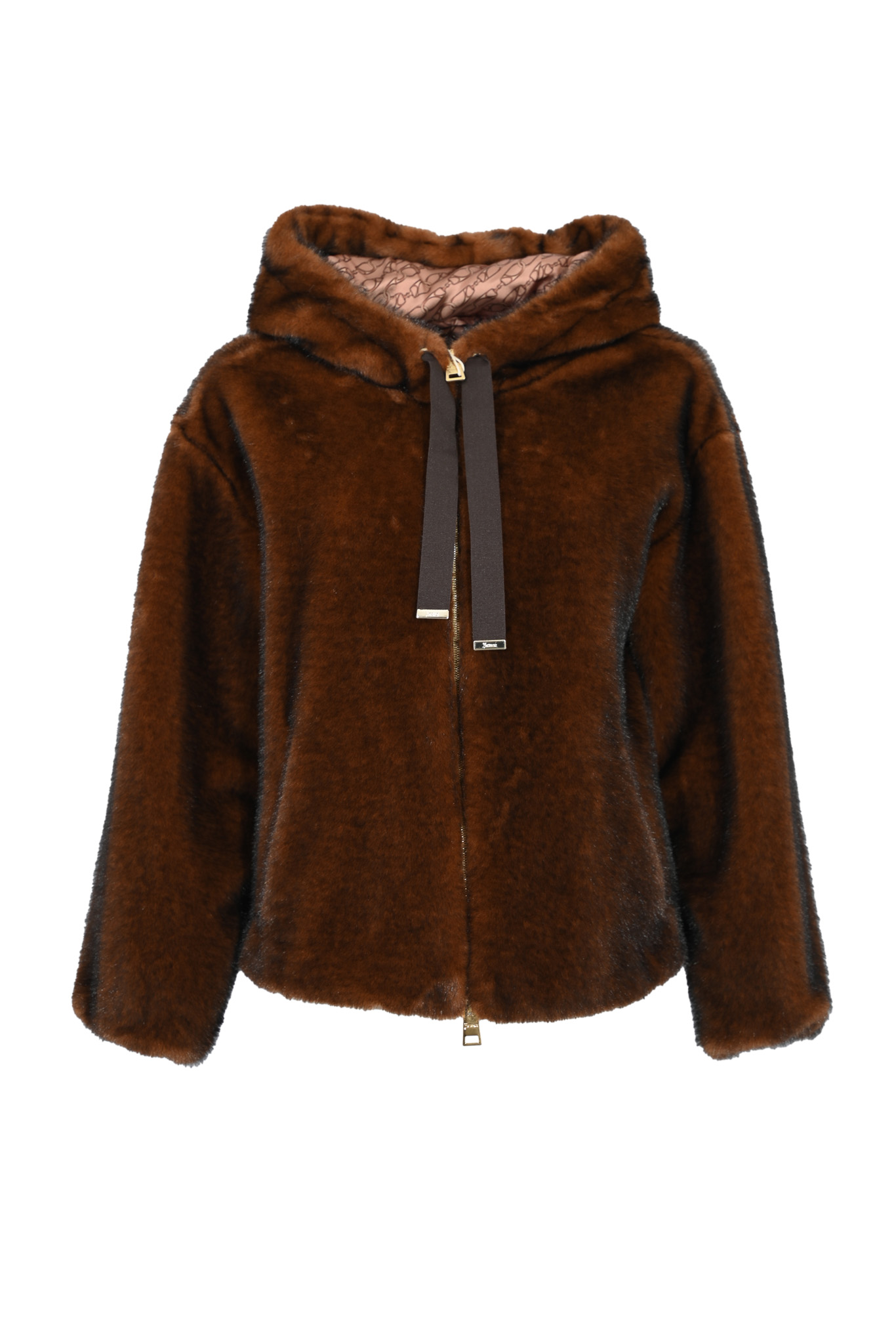 Cappa con zip effetto pelliccia Moro Herno GI000318D 12739 8800