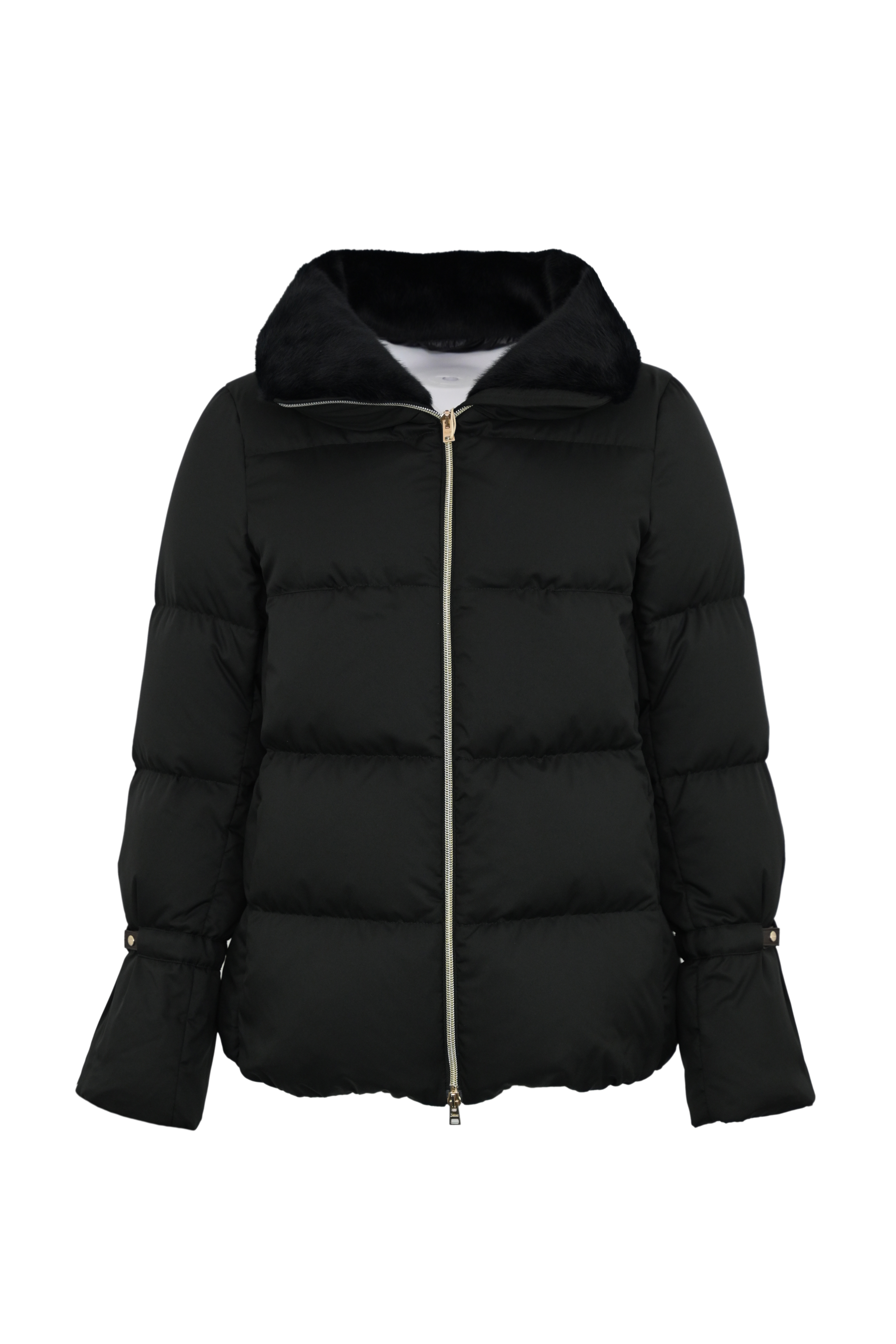 Piumino con pelliccia sintetica Nero Herno PI002141D 12414Z 9300