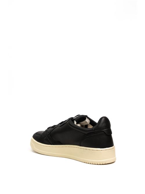 Sneakers Autry Medalist Low in pelle di capra nera AUTRY | AULMGG05