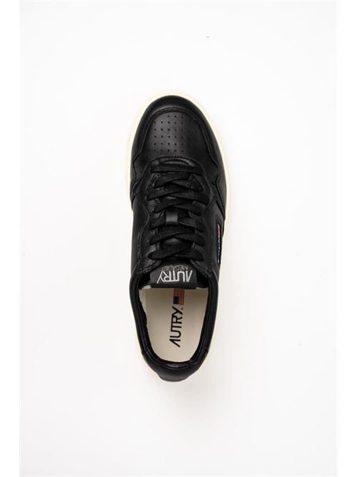 Sneakers Autry Medalist Low in pelle di capra nera AUTRY | AULMGG05