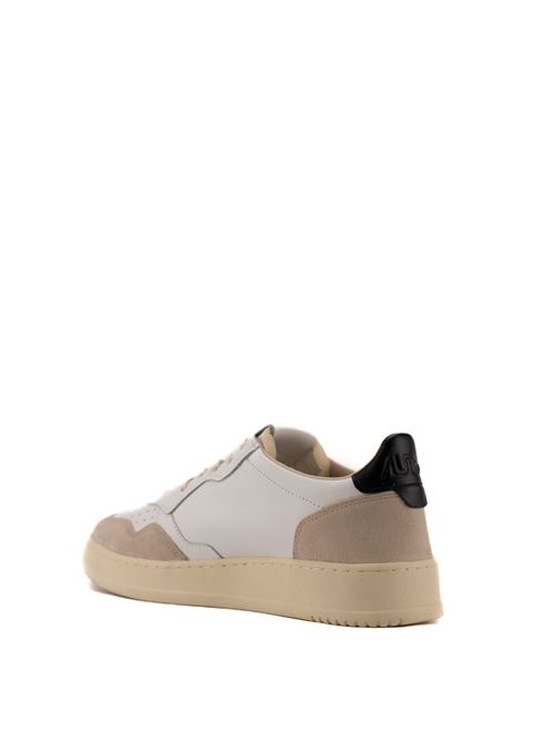 Sneakers Autry Medalist Low in pelle e suede Bianco/Nero AUTRY | AULMLS21