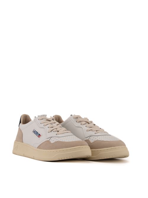 Sneakers Autry Medalist Low in pelle e suede Bianco/Nero AUTRY | AULMLS21