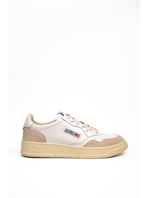 Sneakers Autry Medalist Low in pelle e suede Bianco AUTRY | AULMLS33