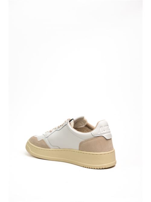 Sneakers Autry Medalist Low in pelle e suede Bianco AUTRY | AULMLS33