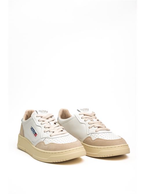 Sneakers Autry Medalist Low in pelle e suede Bianco AUTRY | AULMLS33