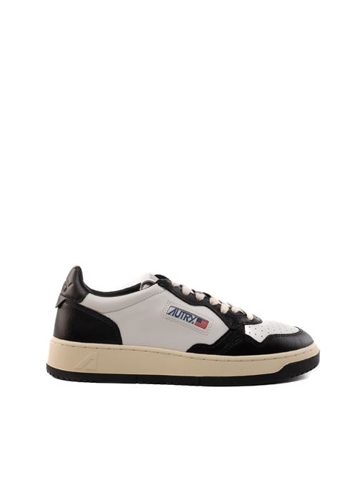 Sneakers Autry Medalist Low in pelle bicolor White/Black AUTRY | AULMWB01