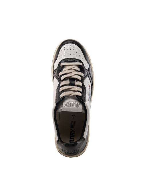 Sneakers Autry Medalist Low in pelle bicolor White/Black AUTRY | AULMWB01