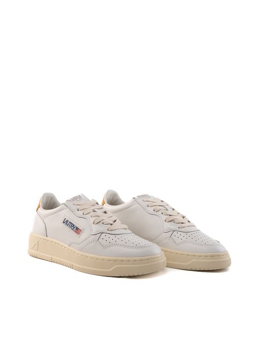 Sneakers Autry Medalist Low in pelle Bianco/Miele AUTRY | AULWLL70