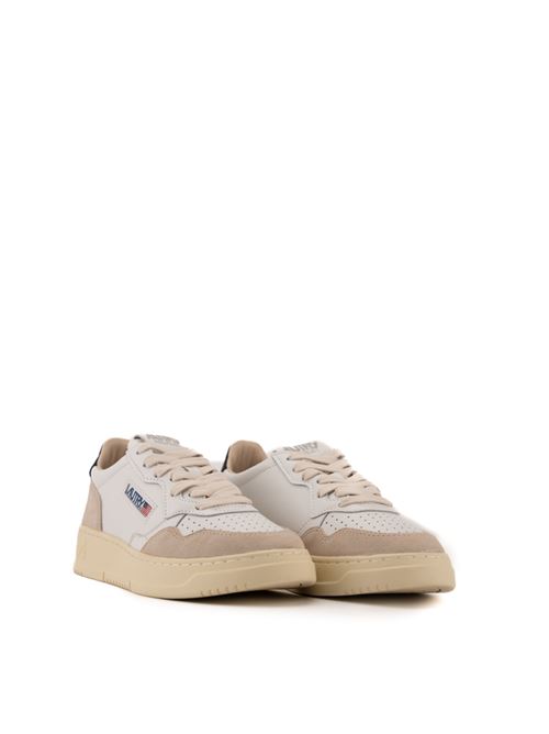 Sneakers Autry Medalist Low in pelle e suede Bianco/Nero AUTRY | AULWLS21