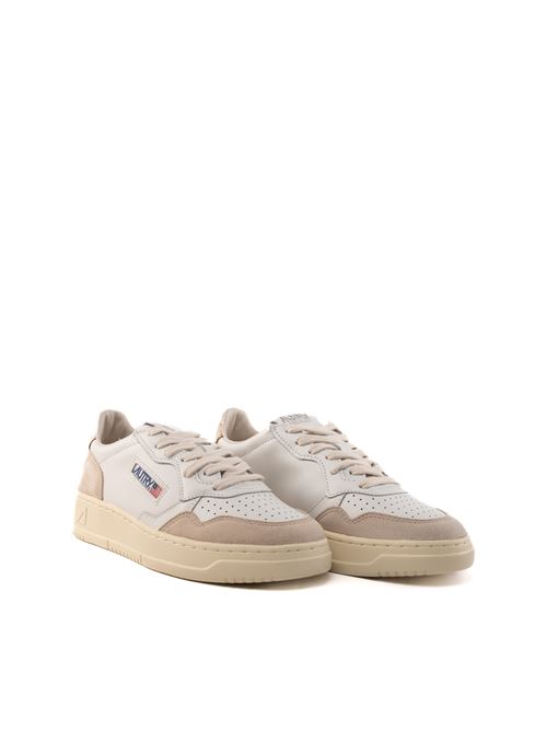 Sneakers Autry Medalist Low in pelle e suede Bianco/Gold AUTRY | AULWLS75