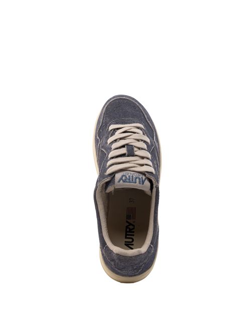 Sneakers Autry Medalist Low in suede Blu China AUTRY | AULWS409