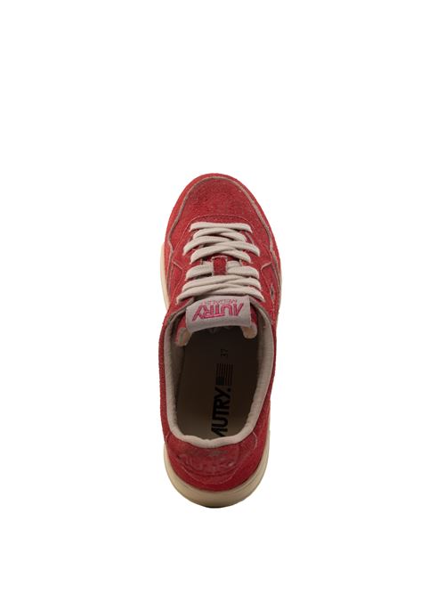 Sneakers Autry Medalist Low in suede Red Gum AUTRY | AULWS413