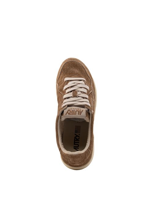 Sneakers Autry Medalist Low in suede Brown Texas AUTRY | AULWS414