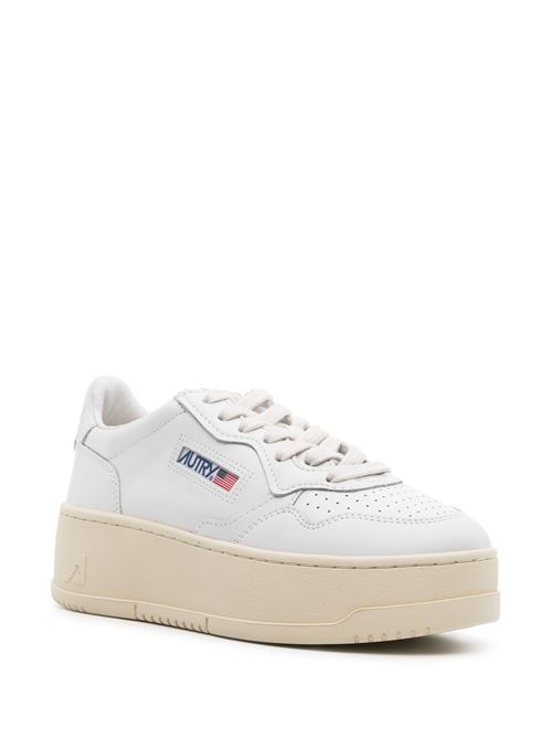 Sneakers Autry Medalist Platform in pelle Bianco/ AUTRY | PTLWLL15