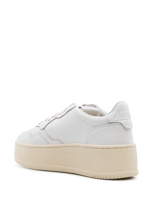 Sneakers Autry Medalist Platform in pelle Bianco/ AUTRY | PTLWLL15