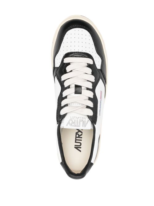 Sneakers Autry Medalist Platform in pelle Bianco/Nero AUTRY | PTLWWB01