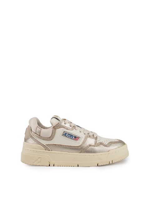 Sneakers CLC in pelle metal White/Gold AUTRY | ROLWMB01