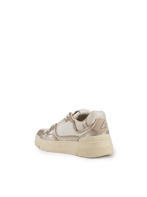 Sneakers CLC in pelle metal White/Gold AUTRY | ROLWMB01