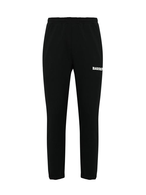 Pantalone joggers in cotone nero Barrow | F4BWUAFP135110