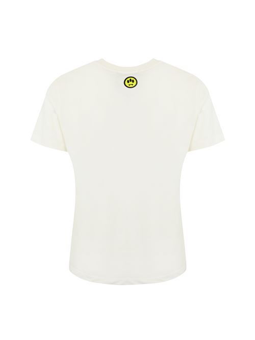 T-shirt con logo in cotone bianco Barrow | F4BWUATH134002