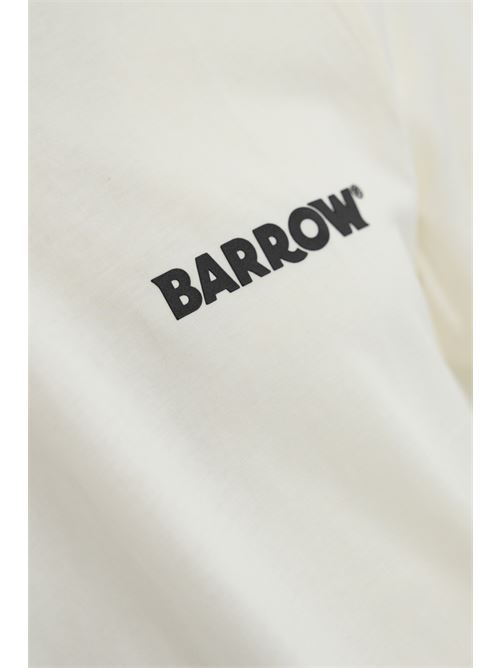 T-shirt con logo in cotone bianco Barrow | F4BWUATH134002