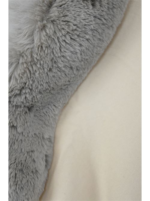 Stola in maglia di viscosa crema con collo in faux fur BLUGIRL | PF4004T030010110