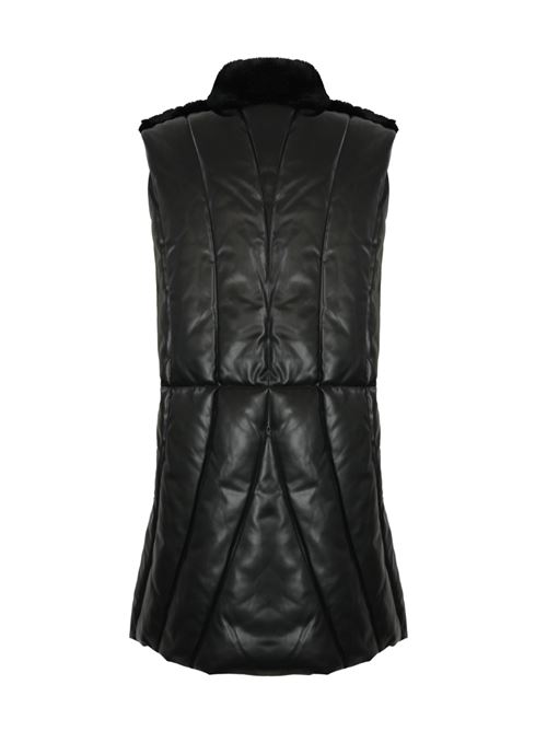 Gilet cardigan in viscosa stretch e faux fur BLUGIRL | PF4019T030022222