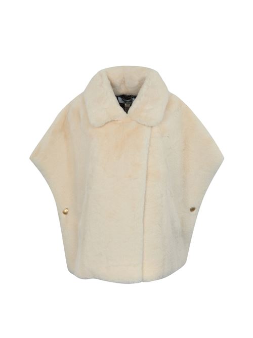 Cappa in faux fur crema BLUGIRL | PF4021T030010110