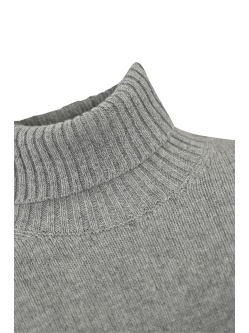 Maglione dolcevita in lana grigio DRUMOHR | D4W404N620