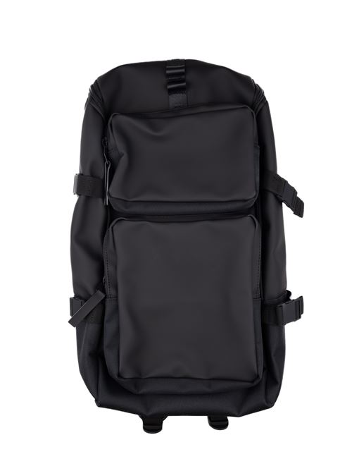 Zaino cargo in tessuto tecnico black RAINS | 14330BLACK