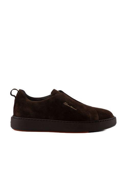 Sneakers senza lacci in pelle scamosciata Santoni | MBCD21995SMOTSEYT50