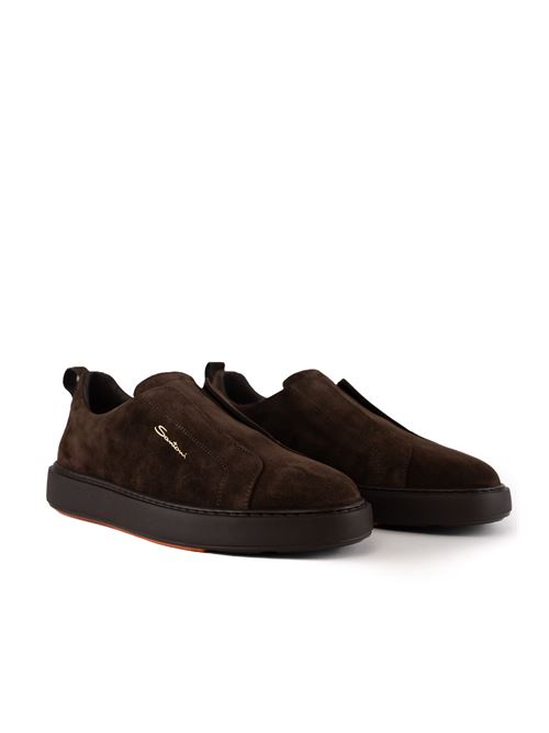 Sneakers senza lacci in pelle scamosciata Santoni | MBCD21995SMOTSEYT50