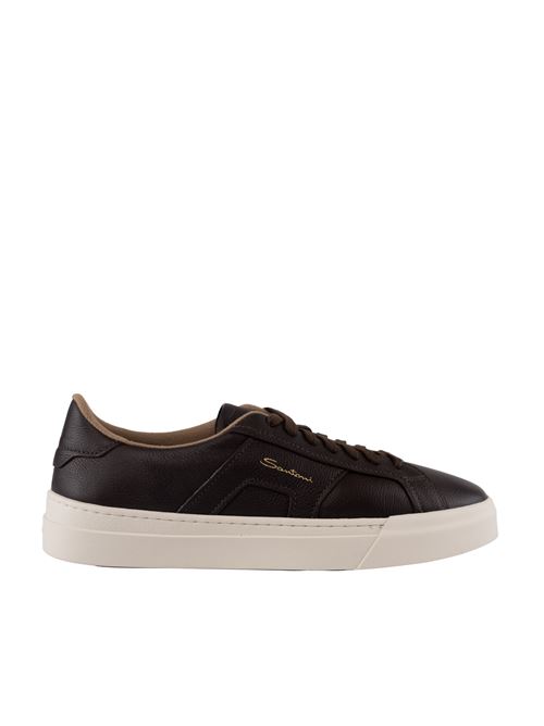 Sneakers DBS in pelle marrone Santoni | MBGT21967PNNKSIWT50