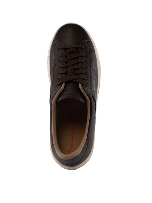 Sneakers DBS in pelle marrone Santoni | MBGT21967PNNKSIWT50