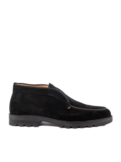 Stivaletti Detroit Rock in pelle scamosciata nero Santoni | MGDC17823NEOBSEYN01