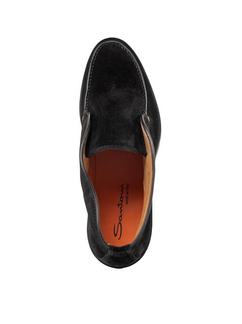 Stivaletti Detroit Rock in pelle scamosciata nero Santoni | MGDC17823NEOBSEYN01