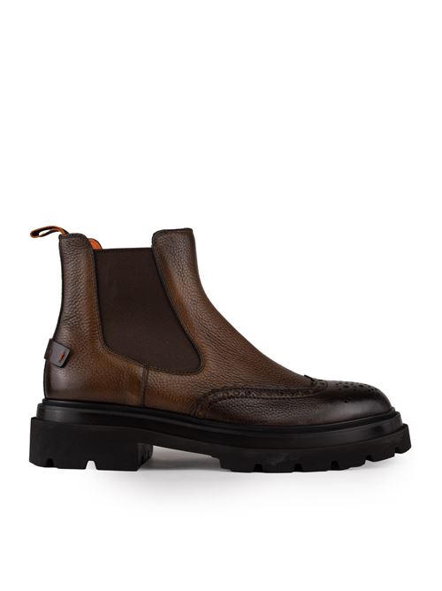 Stivale Chelsea testa di moro in pelle Santoni | MGMI17701JK4BHAXT50