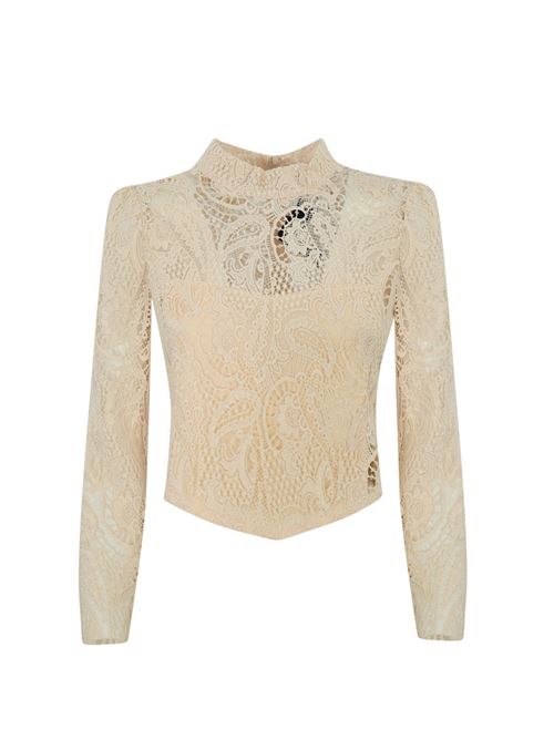 Blusa in pizzo macrame TWINSET | 242TP246411748