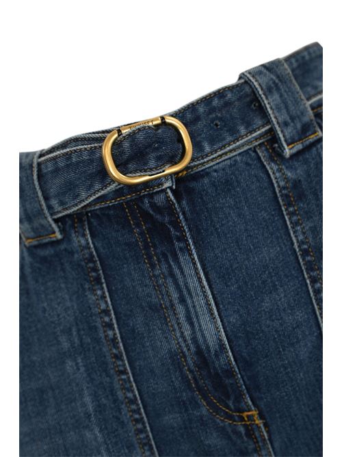 Jeans cargo a vita alta con cintura Oval-T TWINSET | 242TP255000078