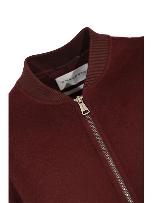 Bomber in lana Melanzana AMARANTO | B6F001139