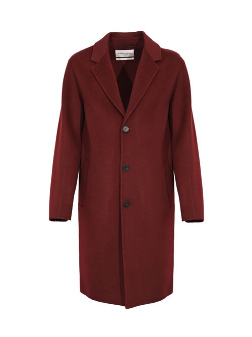 Cappotto in misto lana e cashmere Melanzana AMARANTO | B6F002239