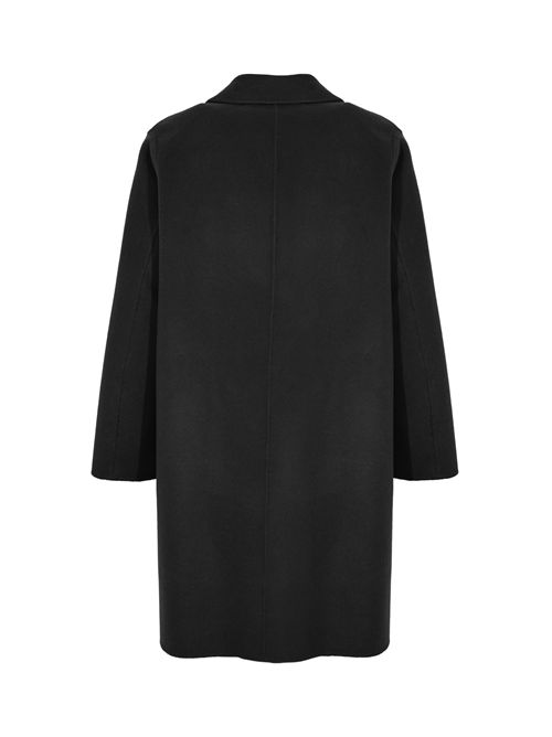 Cappotto in misto lana e cashmere Nero AMARANTO | B6F002299