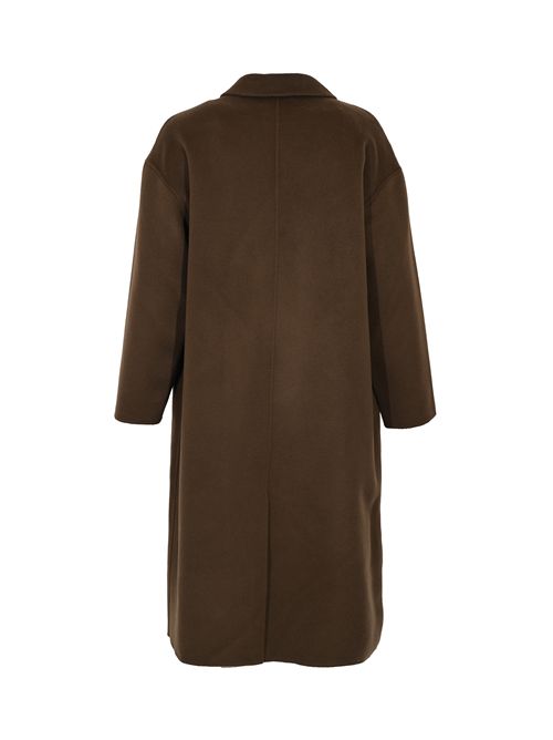 Cappotto doppiopetto in misto lana e cachemire AMARANTO | B6F002669