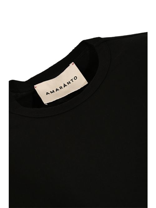 T-shirt in cotone Nero AMARANTO | B6F004299