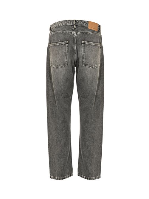 Jeans wide in denim AMARANTO | B6F0060GRIGIO