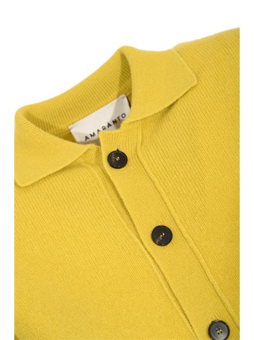 Cardigan in maglia di lana e cachemire Olio AMARANTO | B9F001023