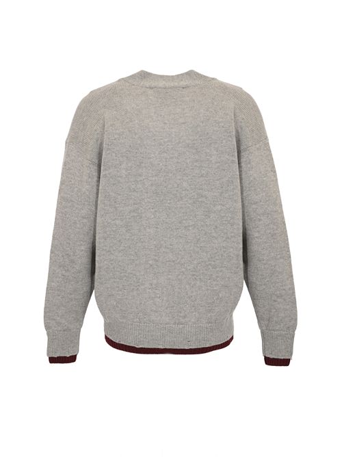 Cardigan in pura lana AMARANTO | B9F0047430