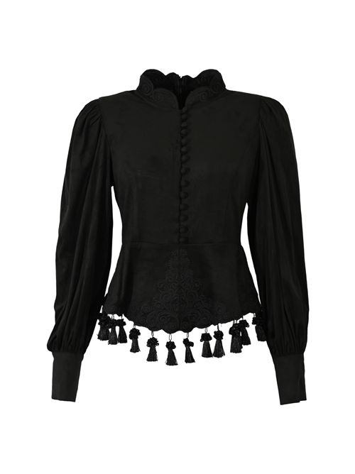 Camicia in misto cotone con nappine AMOSA | A25FWCA09U.V.